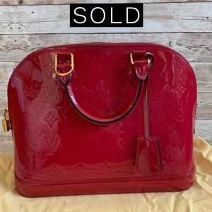 LOUIS VUITTON Alma PM Rose Indien Bag